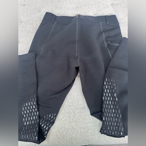 KERRITS 1X BLACK FLEECE WINTER RIDING TIGHTS. WINTER WARM BREECHES - Picture 6 of 6